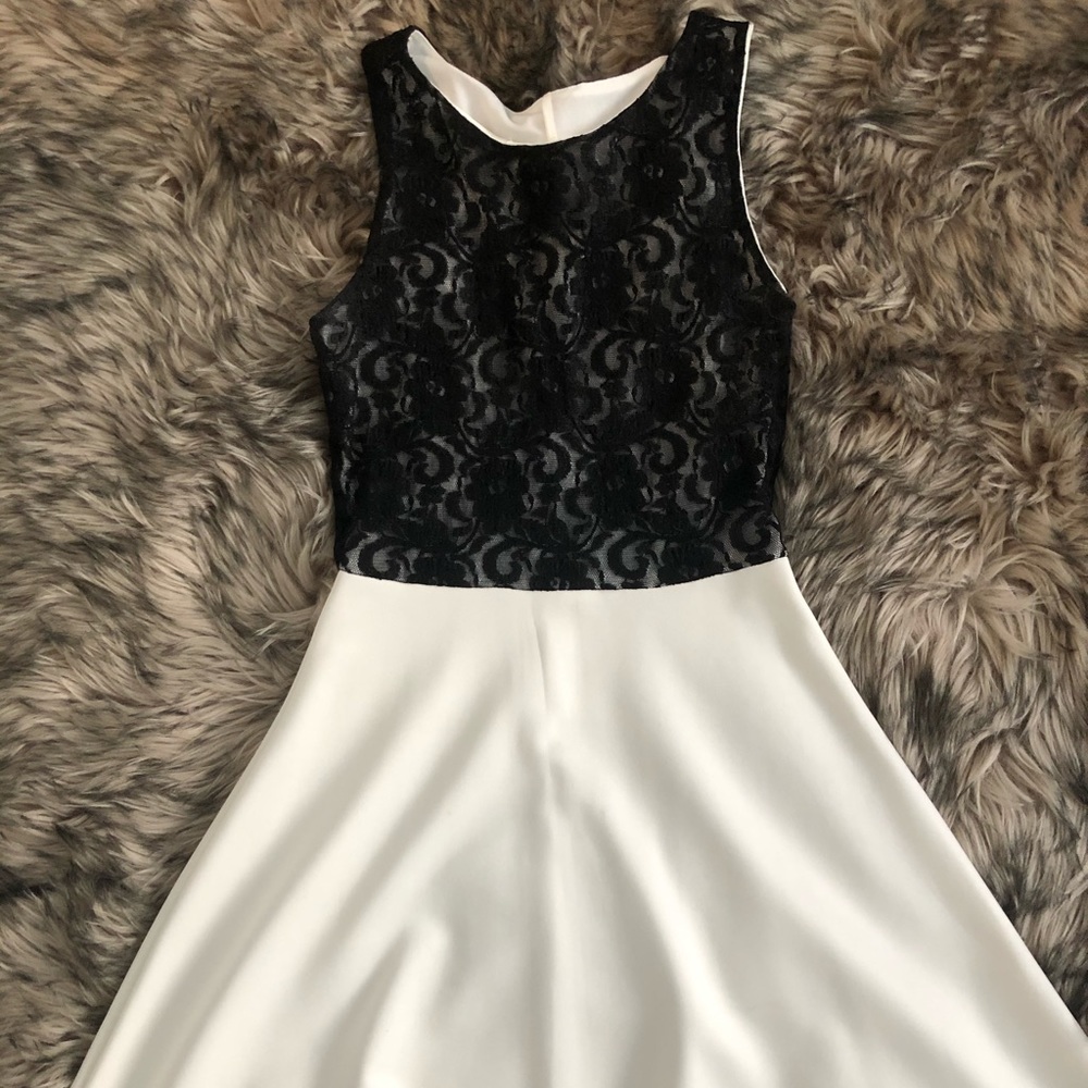 Black and white dress